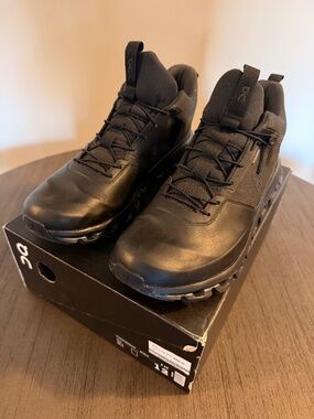 On Running Cloud Hi Waterproof Black Men’s Running Shoes